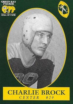 1992 Green Bay Packer Hall of Fame #34 Charley Brock Front