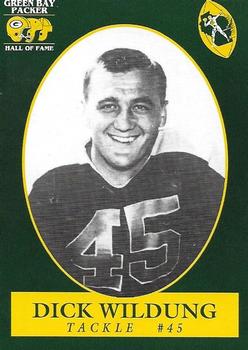 1992 Green Bay Packer Hall of Fame #47 Dick Wildung Front
