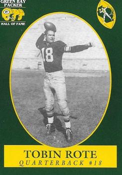 1992 Green Bay Packer Hall of Fame #49 Tobin Rote Front