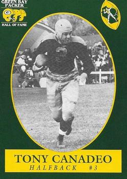 1992 Green Bay Packer Hall of Fame #53 Tony Canadeo Front