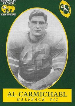 1992 Green Bay Packer Hall of Fame #54 Al Carmichael Front