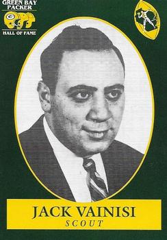 1992 Green Bay Packer Hall of Fame #56 Jack Vainisi Front