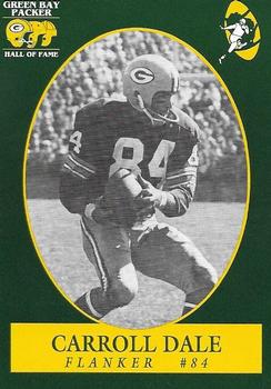 1992 Green Bay Packer Hall of Fame #63 Carroll Dale Front