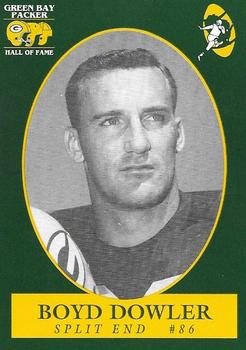 1992 Green Bay Packer Hall of Fame #78 Boyd Dowler Front