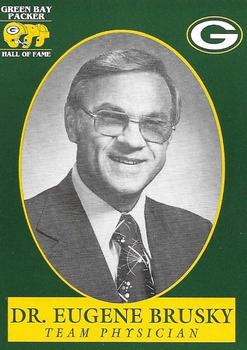 1992 Green Bay Packer Hall of Fame #81 Eugene Brusky Front