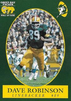 1992 Green Bay Packer Hall of Fame #89 Dave Robinson Front