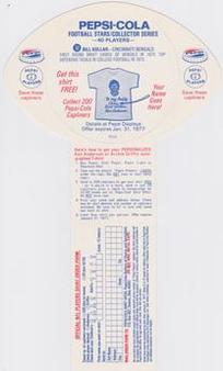 1976 Pepsi Discs #32 Bill Kollar Back