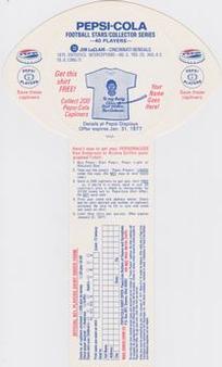 1976 Pepsi Discs #33 Jim LeClair Back