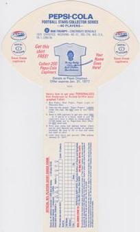 1976 Pepsi Discs #37 Bob Trumpy Back