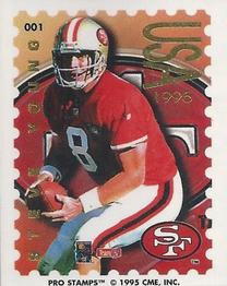 1995 Pro Stamps #001 Steve Young Front