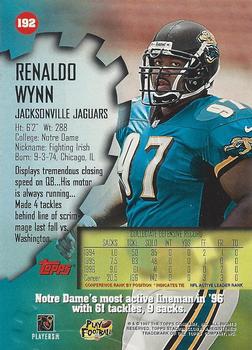 1997 Stadium Club - Pro Bowl #192 Renaldo Wynn Back
