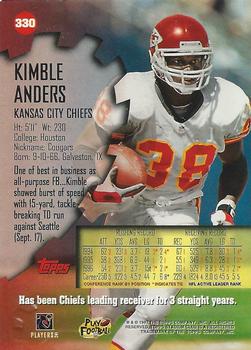 1997 Stadium Club - Pro Bowl #330 Kimble Anders Back
