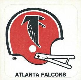 1978 Kellogg's NFL Helmet Stickers #1 Atlanta Falcons Front
