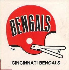 1978 Kellogg's NFL Helmet Stickers #5 Cincinnati Bengals Front