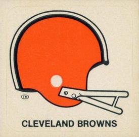 1978 Kellogg's NFL Helmet Stickers #6 Cleveland Browns Front