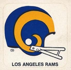 1978 Kellogg's NFL Helmet Stickers #13 Los Angeles Rams Front