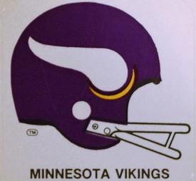 1978 Kellogg's NFL Helmet Stickers #15 Minnesota Vikings Front