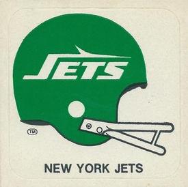 1978 Kellogg's NFL Helmet Stickers #19 New York Jets Front