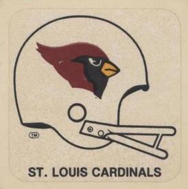 1978 Kellogg's NFL Helmet Stickers #23 St. Louis Cardinals Front
