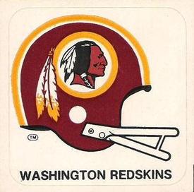 1978 Kellogg's NFL Helmet Stickers #28 Washington Redskins Front