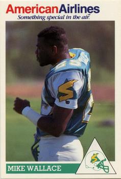 1991 American Airlines Sacramento Surge (WLAF) Police #NNO Mike Wallace Front