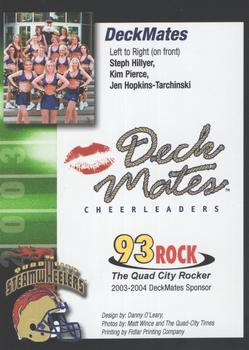 2003 Quad City Steamwheelers (AF2) #32 Steph Hillyer / Kim Pierce / Jen Hopkins-Tarchinski Back