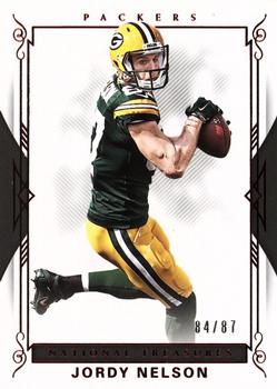 2017 Panini National Treasures - Jersey Number Red #59 Jordy Nelson Front