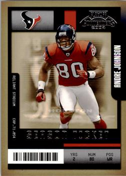 2004 Playoff Contenders - Hawaii 2005 #40 Andre Johnson Front