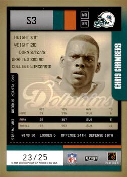 2004 Playoff Contenders - Hawaii 2005 #53 Chris Chambers Back