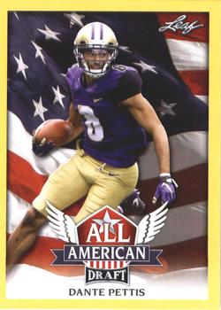 2018 Leaf Draft - All American Gold #AA-04 Dante Pettis Front