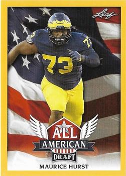 2018 Leaf Draft - All American Gold #AA-08 Maurice Hurst Front