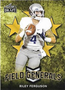 2018 Leaf Draft - Field Generals Gold #FG-08 Riley Ferguson Front