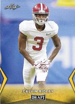 2018 Leaf Draft - Gold #10 Calvin Ridley Front
