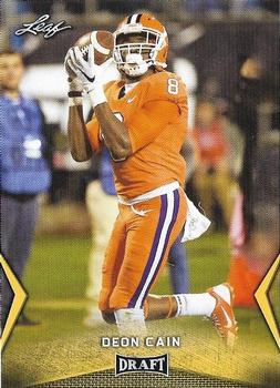 2018 Leaf Draft - Gold #18 Deon Cain Front