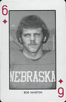 1974 Nebraska Cornhuskers Playing Cards #6♦ Bob Martin Front