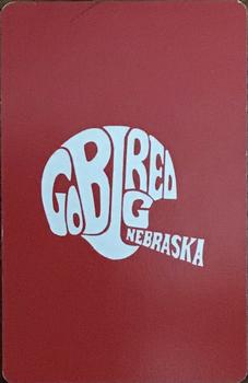 1974 Nebraska Cornhuskers Playing Cards - Red Backs #A♣ Rik Bonness Back