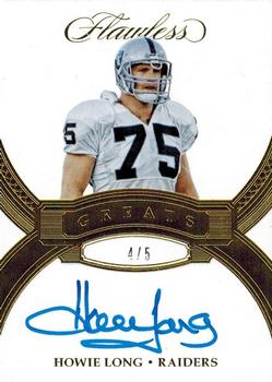 2017 Panini Flawless - Greats #GR-HL Howie Long Front
