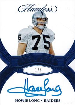 2017 Panini Flawless - Greats Sapphire #GR-HL Howie Long Front