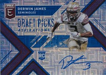 2018 Panini Elite Draft Picks - Draft Picks Autographs Aspirations Blue #160 Derwin James Front