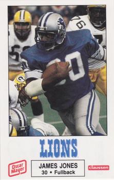 1988 Detroit Lions Police #13 James Jones Front
