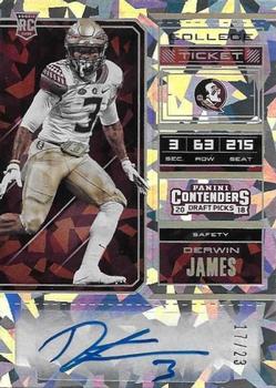 2018 Panini Contenders Draft Picks - Cracked Ice #181 Derwin James Front