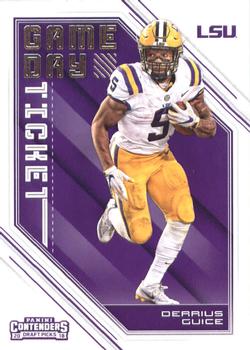 2018 Panini Contenders Draft Picks - Game Day Ticket #6 Derrius Guice Front
