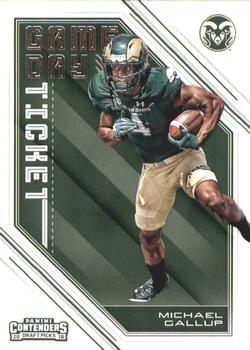 2018 Panini Contenders Draft Picks - Game Day Ticket #20 Michael Gallup Front