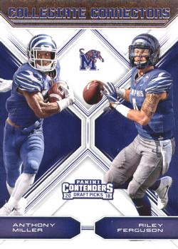 2018 Panini Contenders Draft Picks - Collegiate Connections #20 Anthony Miller / Riley Ferguson Front