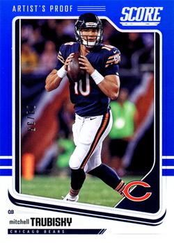 2018 Score - Artist's Proof #53 Mitchell Trubisky Front