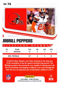 2018 Score - Artist's Proof #74 Jabrill Peppers Back