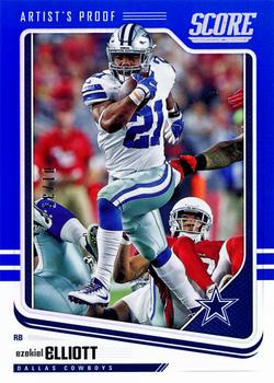 2018 Score - Artist's Proof #84 Ezekiel Elliott Front