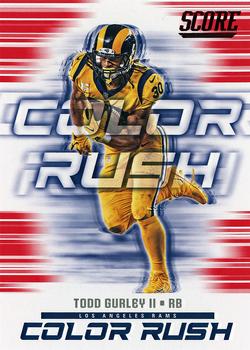 2018 Score - Color Rush Red #4 Todd Gurley II Front