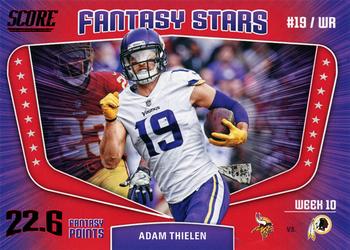 2018 Score Fantasy Stars #10 Adam Thielen Minnesota Vikings Football Card 