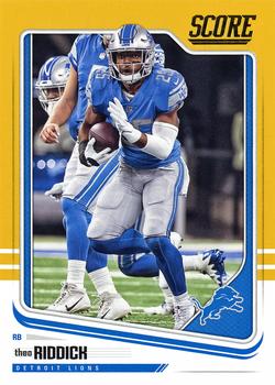 2018 Score - Gold #111 Theo Riddick Front